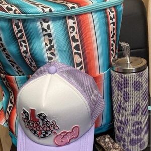 Colorful Striped cooler insulated Backpack